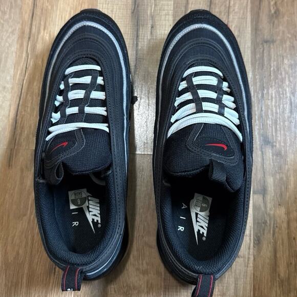 Nike Air Max 97 Black White Sport Red